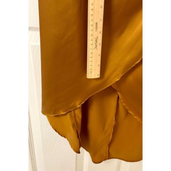 NWOT Celia One Shoulder Bronze Midi Dress by BalticBorn Medium - Picture 11 of 13